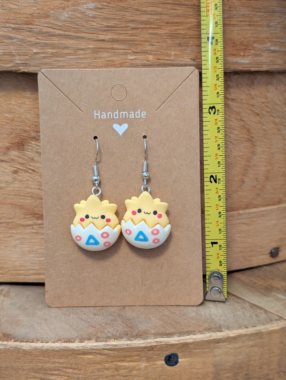 Anime Pokemon Togepi Earrings NEW